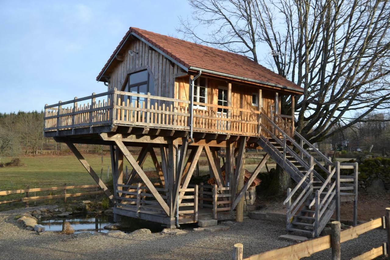 Les Cabanes Des Fontaines Saint-Sernin-du-Bois المظهر الخارجي الصورة