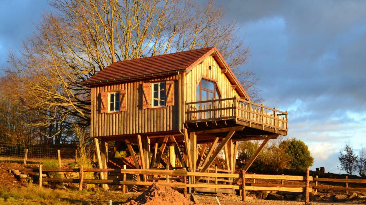 Les Cabanes Des Fontaines Saint-Sernin-du-Bois المظهر الخارجي الصورة